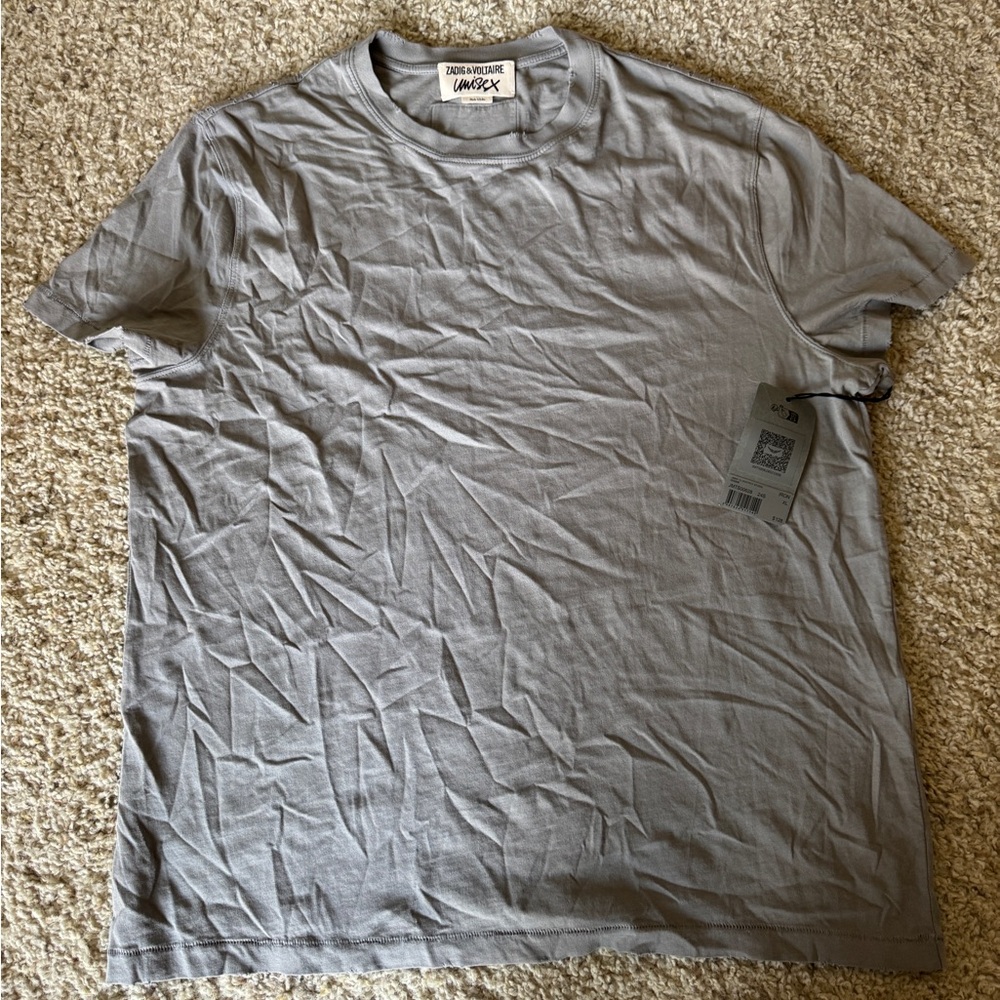 Zadig & Voltaire Gray Short Sleeve Tee Classic Crew